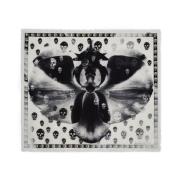 Alexander McQueen Ull Skull Orchid Scarf Italien White, Dam