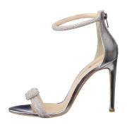 Cesare Gaspari Jewel High heel Sandals - Silver Gray, Dam