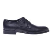 Baldinini Lace-ups in blue tumbled leather Black, Herr