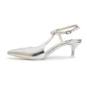 Cesare Gaspari Elegant Luxe Pumps - Silver Gray, Dam