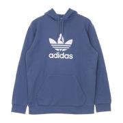 Adidas Blå Lättvikts Huva Tröja Trefoil Blue, Herr