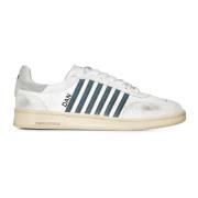 Dsquared2 Vita Sneakers med Lönnlöv Logo White, Herr