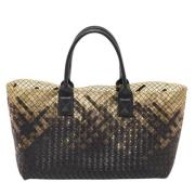 Bottega Veneta Vintage Pre-owned Laeder totevskor Black, Dam