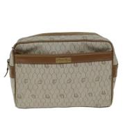 Dior Vintage Pre-owned Canvas kuvertvskor Beige, Dam