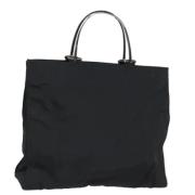 Gucci Vintage Pre-owned Nylon totevskor Black, Dam