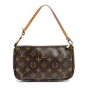 Louis Vuitton Vintage Pre-owned Canvas handvskor Brown, Dam