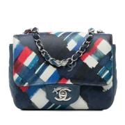 Chanel Vintage Pre-owned Laeder crossbodyvskor Blue, Dam