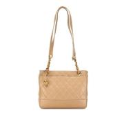 Chanel Vintage Pre-owned Laeder chanel-vskor Beige, Dam