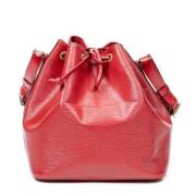 Louis Vuitton Vintage Pre-owned Laeder axelremsvskor Red, Dam