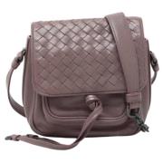 Bottega Veneta Vintage Pre-owned Laeder axelremsvskor Beige, Dam