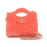 Chanel Vintage Pre-owned Laeder chanel-vskor Red, Dam