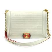 Chanel Vintage Pre-owned Laeder chanel-vskor White, Dam