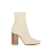 Chloé Beige Läder Dragkedjestövlar Beige, Dam