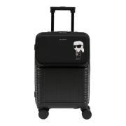 Karl Lagerfeld Iconik Dragkedja Resväska med Logo Black, Herr