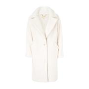 Michael Kors Teddy Shearling Coat Beige, Dam