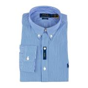 Ralph Lauren Oxford Poplin Bomullsskjorta Slim Fit Blue, Herr