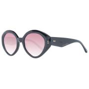 Ted Baker Svart Cat Eye Solglasögon Gradient Rosa Black, Unisex