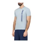 Armani Exchange Vertikal Logo TShirt - Les Bleus Blue, Herr