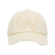 Max Mara Weekend Canvas Baseballkeps med skärm Beige, Dam