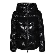 Herno Glansig Pufferjacka Black, Dam