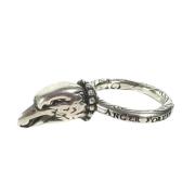 Gucci Vintage Pre-owned Silver ringar Gray, Herr