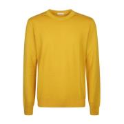 Boglioli Gul Crewneck Sweater Yellow, Herr