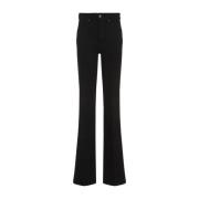 Tom Ford Svarta Bomullsflared Jeans Black, Dam