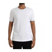 Dolce & Gabbana Vit Bomull Rund Hals T-shirt White, Herr