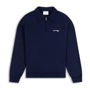 Axel Arigato Remi Half-Zip Sweater Blue, Herr