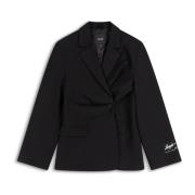 Axel Arigato Dahlia Gathered Blazer Black, Dam