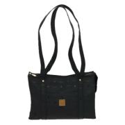 MCM Pre-owned Pre-owned Tyg totevskor Black, Dam