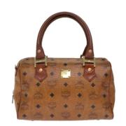 MCM Pre-owned Pre-owned Canvas handvskor Brown, Dam