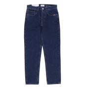 Amish Ljus Sten Straight Denim Jeans Blue, Herr