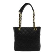 Chanel Vintage Pre-owned Tyg chanel-vskor Black, Dam