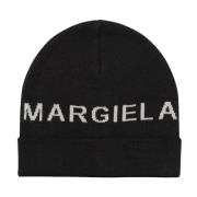 Maison Margiela Svart ullberet för kvinnor och flickor Black, Dam