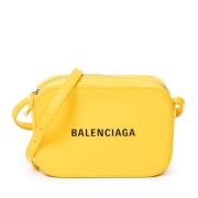 Balenciaga Vintage Pre-owned Laeder axelremsvskor Yellow, Dam