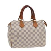 Louis Vuitton Vintage Pre-owned Canvas handvskor White, Dam