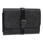 Louis Vuitton Vintage Pre-owned Laeder kuvertvskor Black, Dam