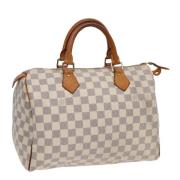 Louis Vuitton Vintage Pre-owned Canvas handvskor White, Dam