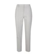 Eleventy Slim Ullblandade Flanellbyxor Gray, Dam