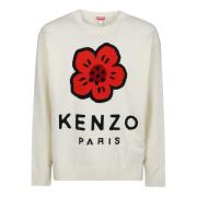 Kenzo Blommig tröja för kvinnor White, Herr