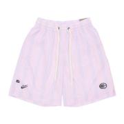 Nike Basketball Mesh Shorts med Elastisk Midja Pink, Herr