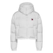 Tommy Hilfiger Vit Vadderad Jacka Alaska Modell White, Dam