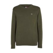 Tommy Hilfiger Klassisk O-Neck Tröja Green, Herr