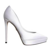 Dolce & Gabbana Vita Satin Stiletto Klackar White, Dam