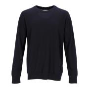 Jil Sander Navy Blue Wool Crewneck Sweater Blue, Herr