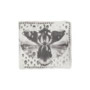 Alexander McQueen Silk Skull Orchid Scarf Made in Italy Multicolor, Da...