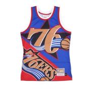 Mitchell & Ness NBA Big Face Tank Top Blå Multicolor, Herr