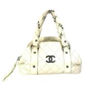 Chanel Vintage Pre-owned Laeder chanel-vskor Beige, Dam