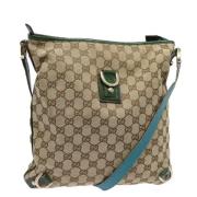 Gucci Vintage Pre-owned Canvas gucci-vskor Beige, Dam